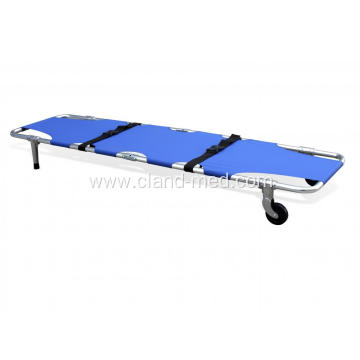 High Quality Hospital Folding Stretcher With Wheels 2 Fold Stretcher